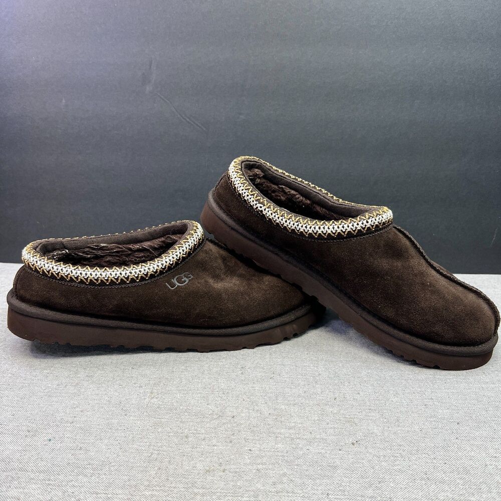 Ugg Tasman II Men's Size 10 Dusted Cocoa Brown Slippers - Picture 4 of 9